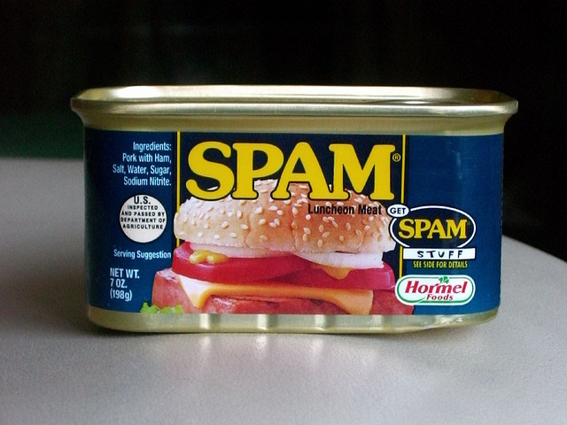 Mmm SPAM. (Photo by Janet Galore.)
